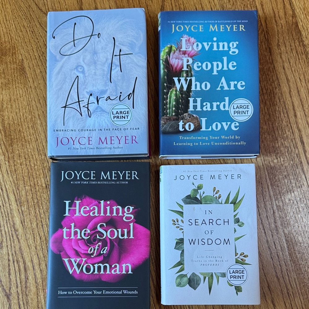 4 Joyce Meyer Books great condition